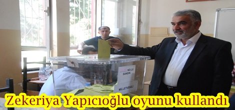 Zekeriya Yapıcıoğlu oyunu kullandı video-foto