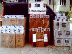 Siirt’te 35 bin kaçak sigara ele geçirildi