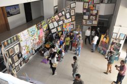 Boyunlu ortaokulu öğrencileri resim sergisi düzenledi