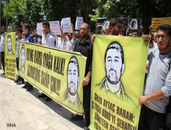 Li cûr bi cûr bajêran ji bo Şehîd Aytaç Baran nimeja cinaze ya giyabî-suret