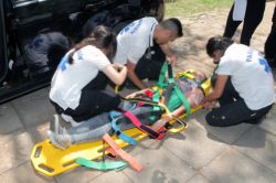 Üniversite öğrencilerinden kurtarma tatbikatı