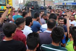 Silopi’de şoförler yol kapattı-foto