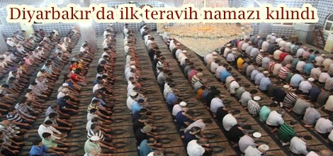 Diyarbakır’da ilk teravih namazı kılındı-foto