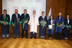 ÇÜ’de aşama kaydeden öğretim üyeleri için tören düzenlendi
