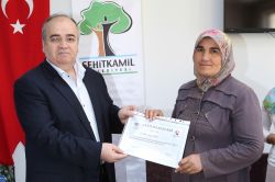 Aile eğitimlerine katılan kursiyerlere sertifikaları verildi
