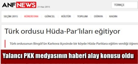 Yalancı PKK medyasının haberi alay konusu oldu
