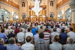 Gaziantep’te Enderun usulü teravih namazı kılındı