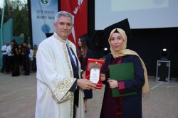 ÇÜ’de başörtülü öğrencilerin başarıları dikkat çekti-foto