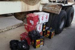 Habur Sınır Kapısında kaçak sigara ele geçirildi