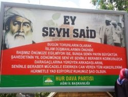 Serokatîya Bajarê Agirî ya Partîya Doza Azad Şêx Seîd bi bîr anî