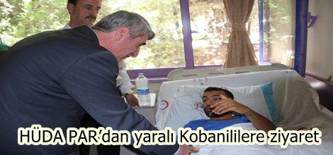 HÜDA PAR’dan yaralı Kobanililere ziyaret-foto