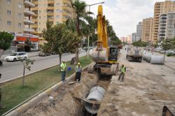 Türkmenbaşı Bulvarı’na yağmur suyu hattı