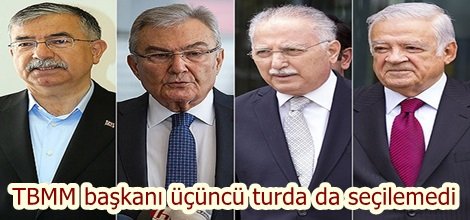 TBMM başkanı üçüncü turda da seçilemedi