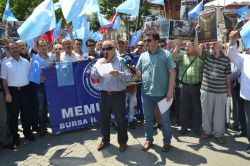 Bursa’dan Çin Zulmüne lanet yağdı