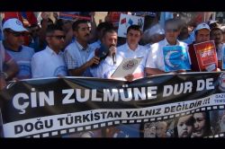 Antepliler Çin zulmüne tepki gösterdi