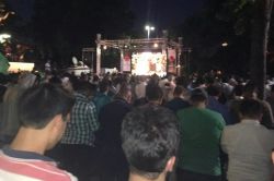 Saraçhane Parkında Mısır direnişine destek etkinliği