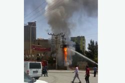 Trafoda çıkan yangın paniğe neden oldu-foto