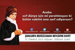 Şanlıurfa Bediüzzaman Mevlidine hazırlanıyor