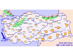 Ülke genelinde hava durumu