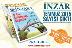 İnzar Dergisi Temmuz 2015 sayısı çıktı