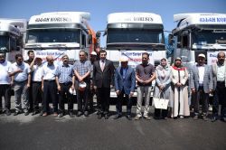 Yardım TIR'ları Suriye’ye doğru yola çıktı