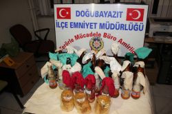 Ağrı’da çok miktarda molotof ve el yapımı patlayıcı ele geçirildi