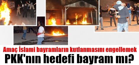 PKK'nın hedefi yine bayramı ‘kara bayram' ilan etmek!