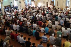 Gaziantepli Peygamber Sevdalıları salavatlar eşliğinde bayramlaştı