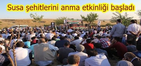 Susa şehitlerini anma etkinliği başladı