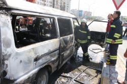 Aşırı sıcaktan dolayı alev aldı