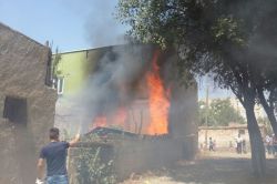 Çınar'da evde çıkan yangın korkulu anlara sebep oldu video-foto