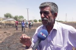 Diyarbakır’da korkutan anız yangını video foto