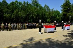Hayatını kaybeden askerler memleketlerine uğurlandı