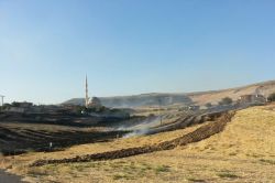 Anız yangını sonucu 6 köy elektriksiz kaldı