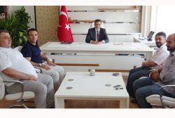 Gazetecilerden Kızıltepe Kaymakamına hayırlı olsun ziyareti