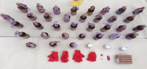 Siirt'te 21 molotofkokteyli ele geçirildi