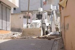 Cizre’de açılan hendekler kapatıldı