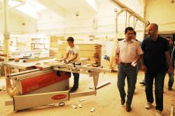 Donanım malzemesi üreten okula ziyaret