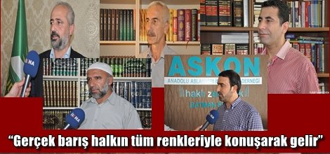 Gerçek barış halkın tüm renkleriyle konuşarak gelir video