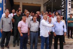 İşten çıkarılan TEDAŞ işçileri basın açıklaması yaptı