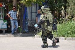 Batman Gar Müdürlüğü civarında şüpheli çanta alarmı video