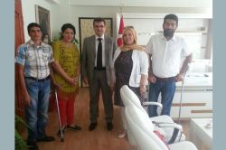 Kızıltepe Engelliler Derneği yeni Kaymakamı ziyaret etti