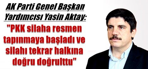 Yasin Aktay: PKK silaha resmen tapınmaya başladı