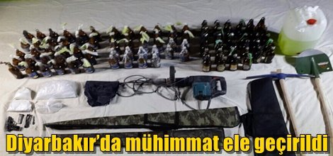 Diyarbakır’da mühimmat ele geçirildi
