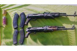 Diyarbakır’da boş apartmanda 2 adet kalaşnikof bulundu