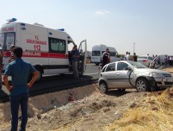 Çınar'da kaza yapan araçtan el bombası ve silah çıktı