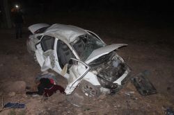 Otomobil takla atarak şarampole yuvarlandı: 2 ölü 6 yaralı