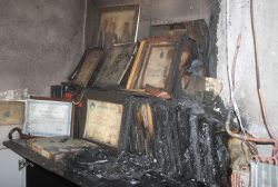 Korucular derneği kundaklandı