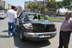 Batman’da maddi hasarlı kaza