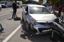 Batman’da maddi hasarlı trafik kazası